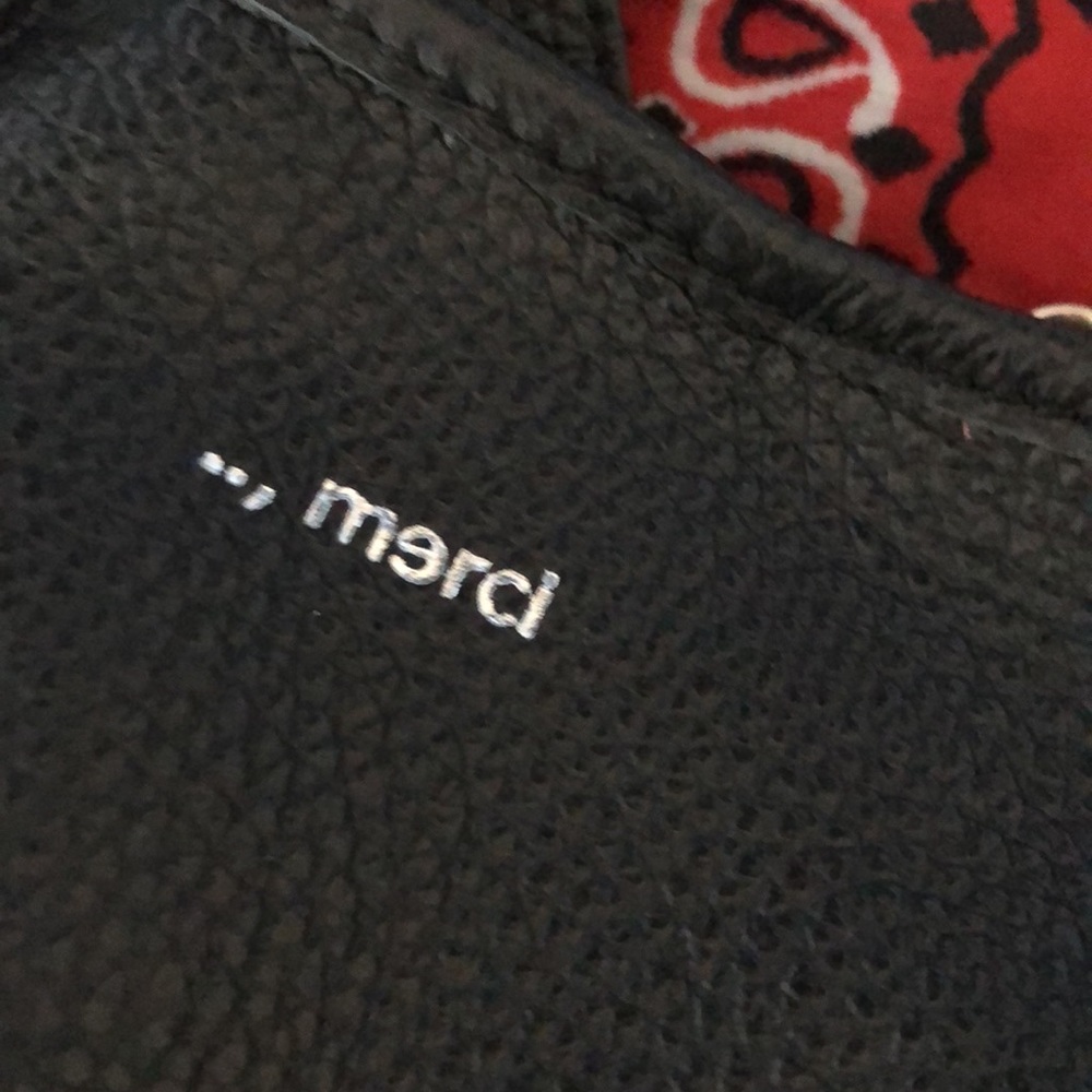 Merci leather tote bag NWT - Picture 8 of 10